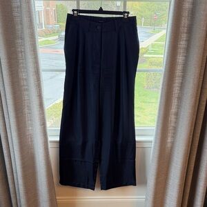 Quince 100% Silk Twill Trouser - Deep Navy